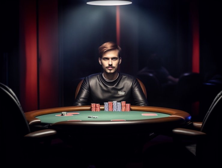 Visualisasi tiga dadu berputar di dalam shaker kaca topan slot
